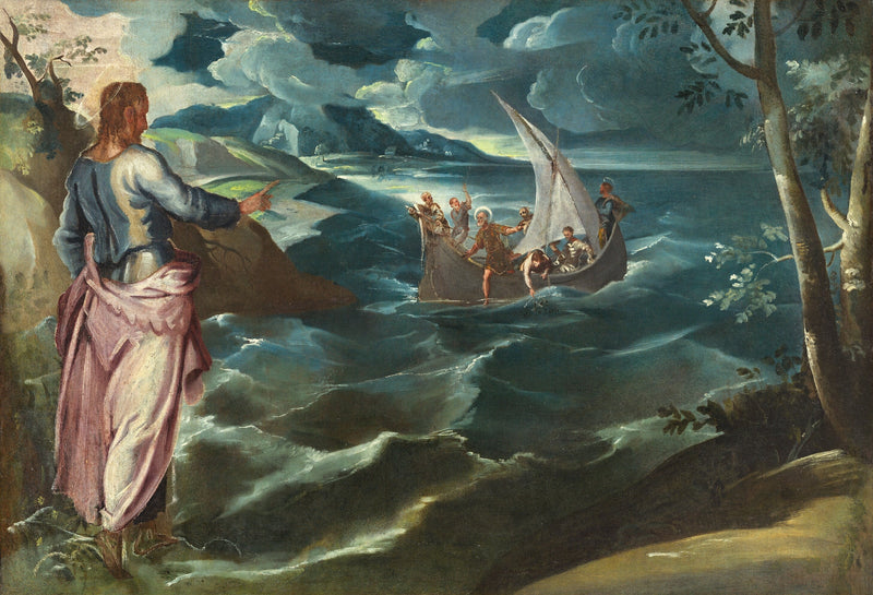 The Christ at the Sea of Tiberias - Jacopo Tintoretto