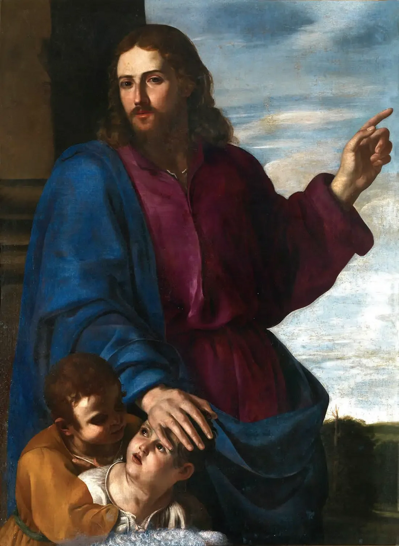 The Christ bénissant les enfants - Artemisia Gentileschi
