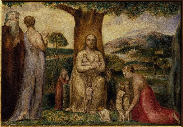 The Christ bénissant les petits enfants - William Blake