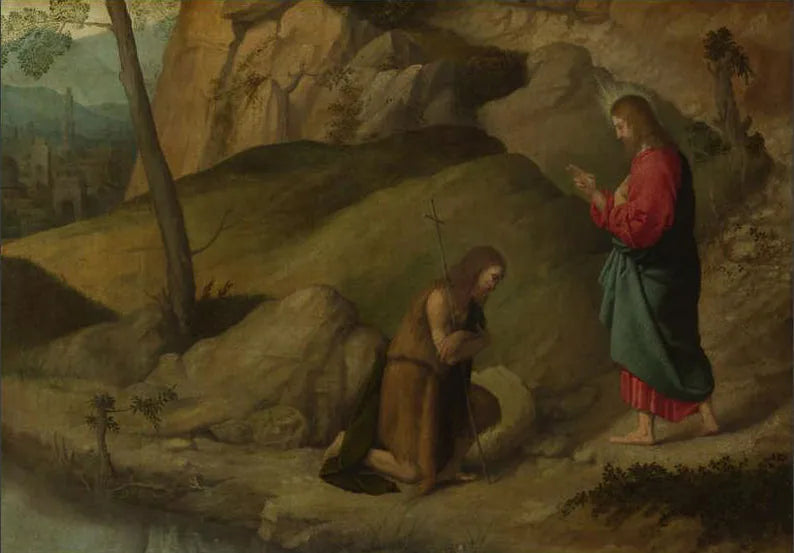 The Christ Blessing Saint John the Baptist - Alessandro Bonvicino