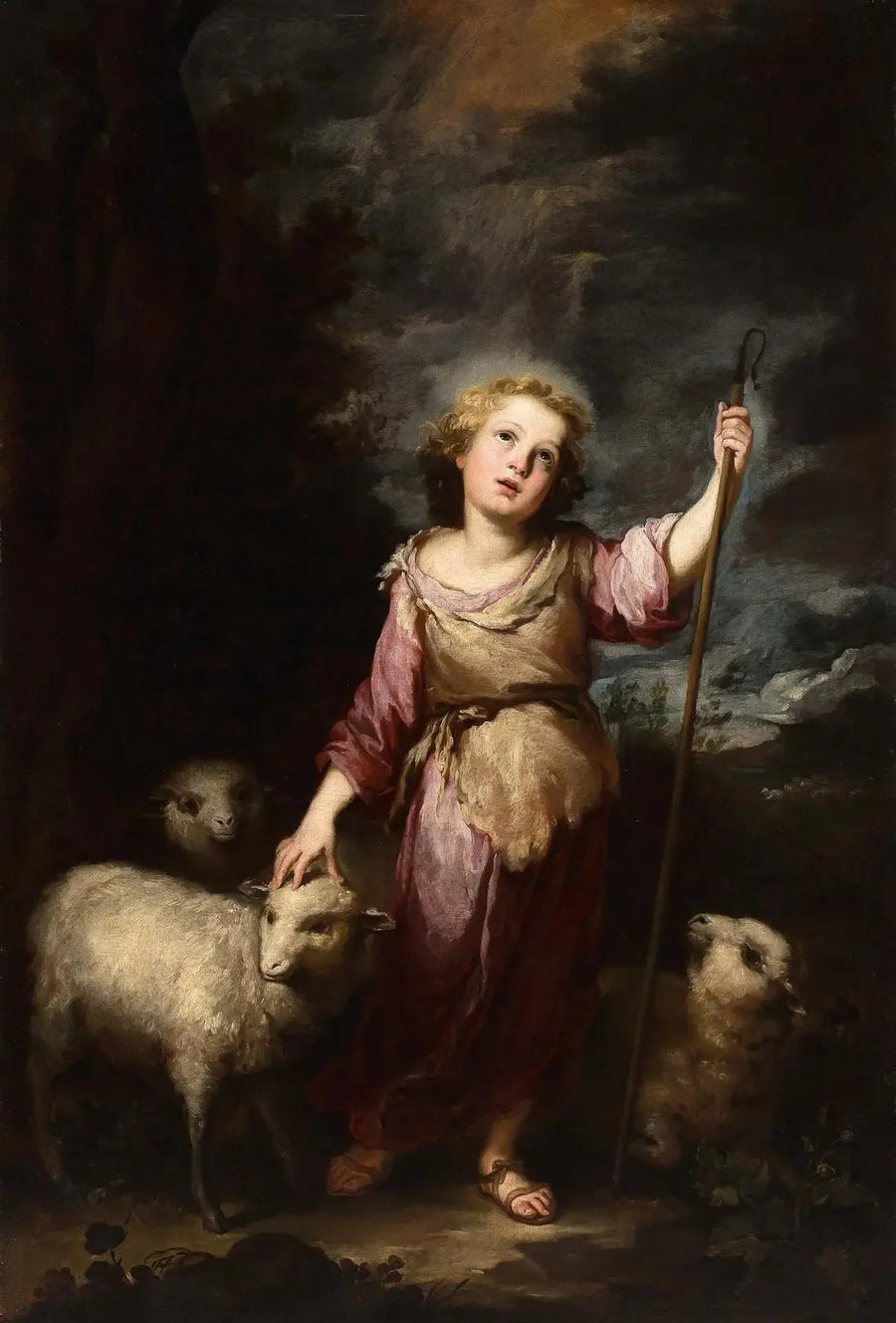 The Good Shepherd Christ - Bartolomé Esteban Murillo