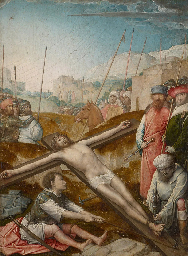 The Christ nailed to the cross - Juan de Flandes