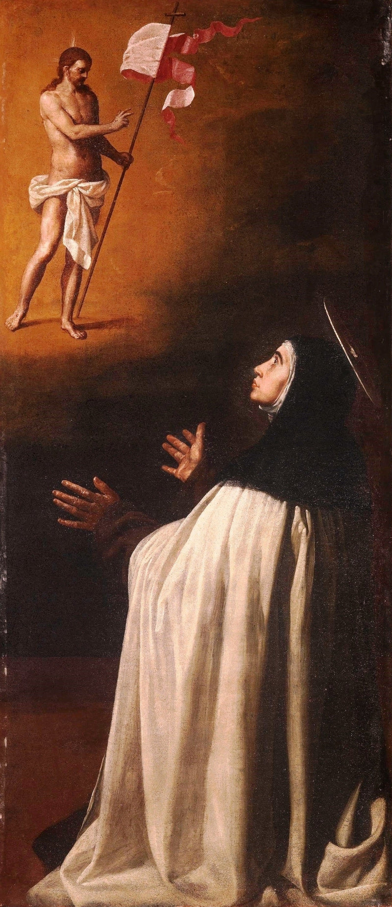 The Christ crucifié appears to Saint Thérèse - Alonso Cano