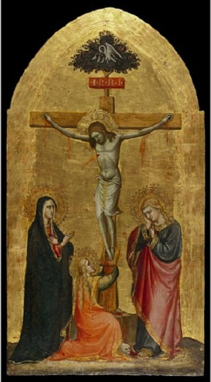 The Crucified Christ, with the Virgin Mary, Mary Magdalene, and Saint John - Spinello Aretino