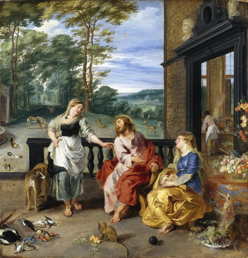 The Christ in the house of Martha and Mary - Peter Paul Rubens
