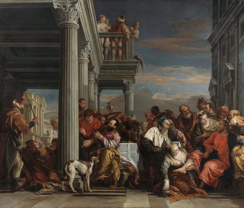 The Christ in the house of Simon the Pharisee - Giovanni Battista Tiepolo