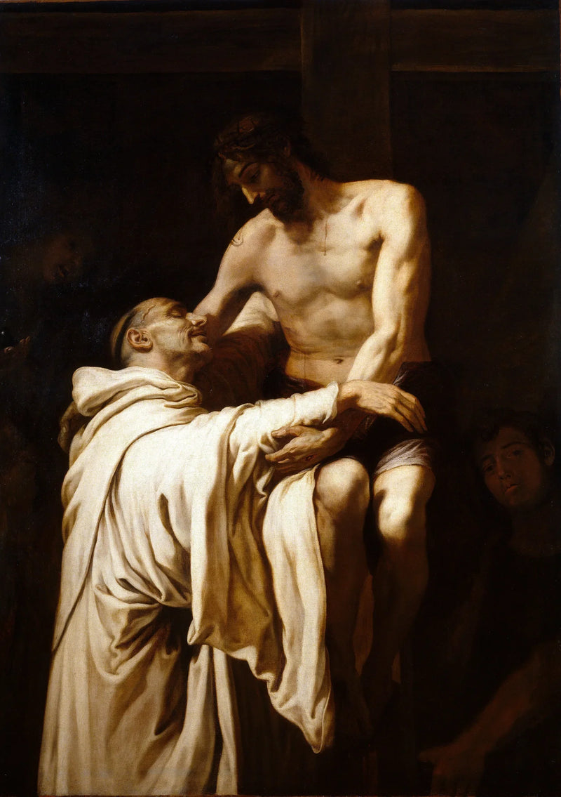 The Christ embracing Saint Bernard - Francisco Ribalta