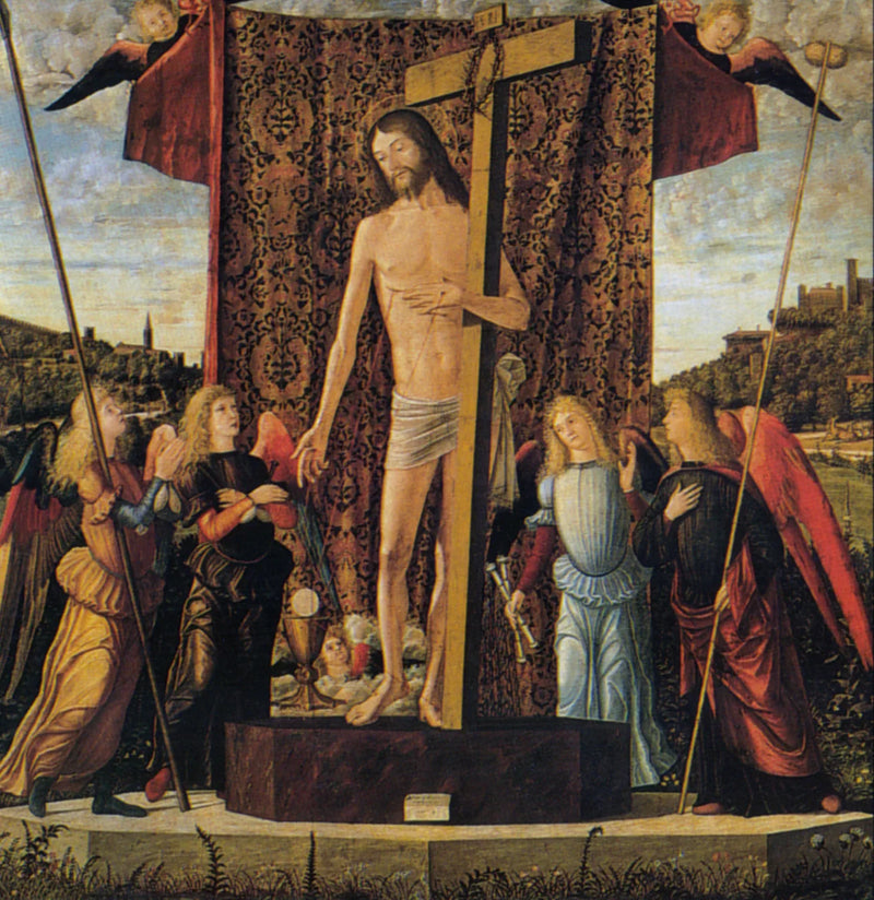 The Christ entre quatre anges - Vittore Carpaccio