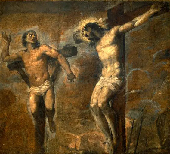 The Christ and the Good Thief - Titian