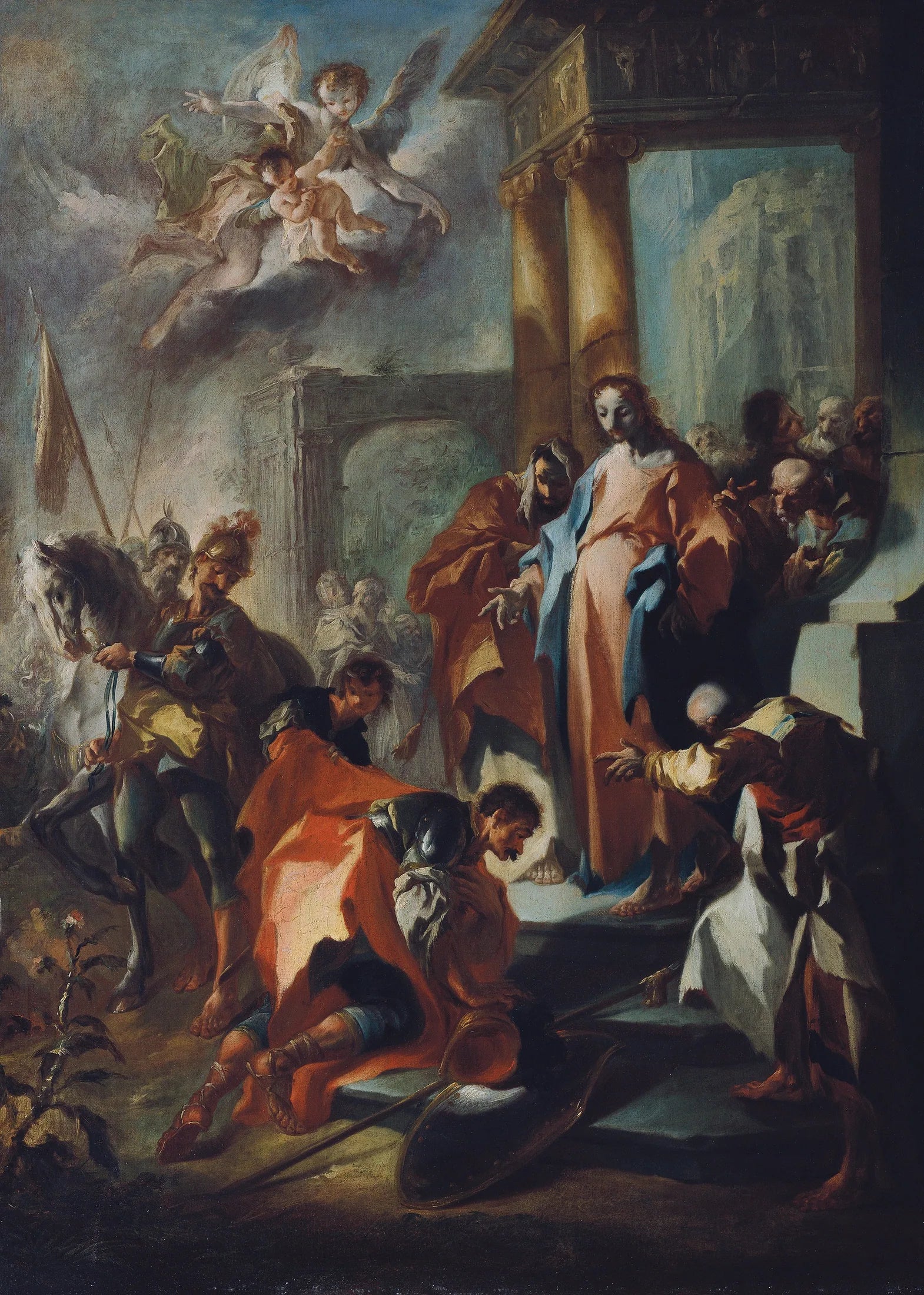 Le Christ et le capitaine de Capharnaüm - Franz Anton Maulbertsch image 1 copie de tableau peinte à la main