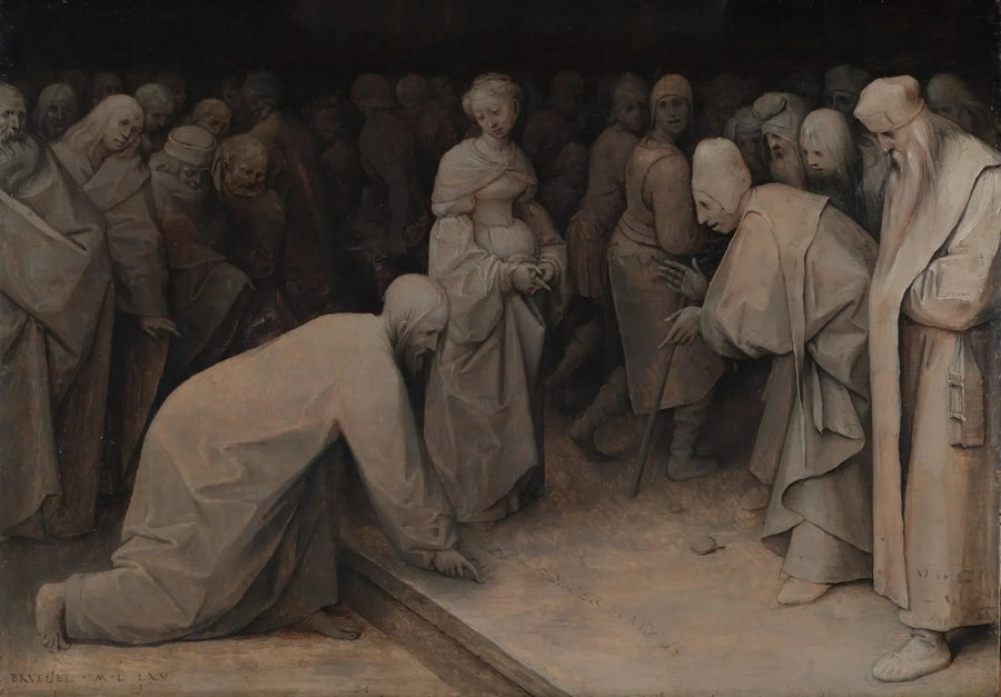 The Christ and the Adulteress - Pieter Brueghel the Elder