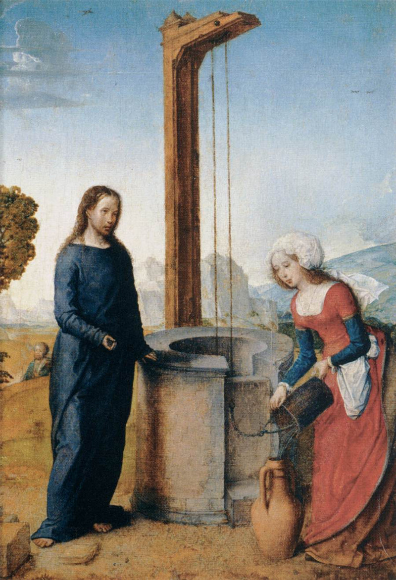 The Christ and the Samaritan Woman - Juan de Flandes