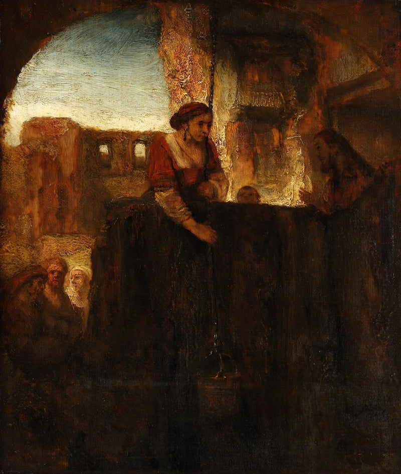 Christ and the Samaritan Woman - Rembrandt
