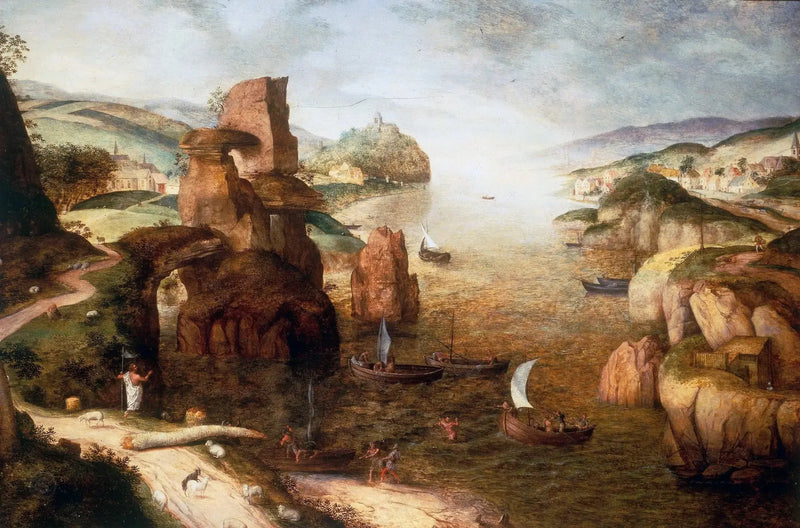 The Christ and the Apostles at the Sea of Tiberias - Pieter Brueghel the Elder