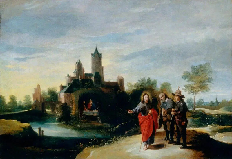 The Christ and the Disciples on the Road to Emmaus - David Teniers the Younger