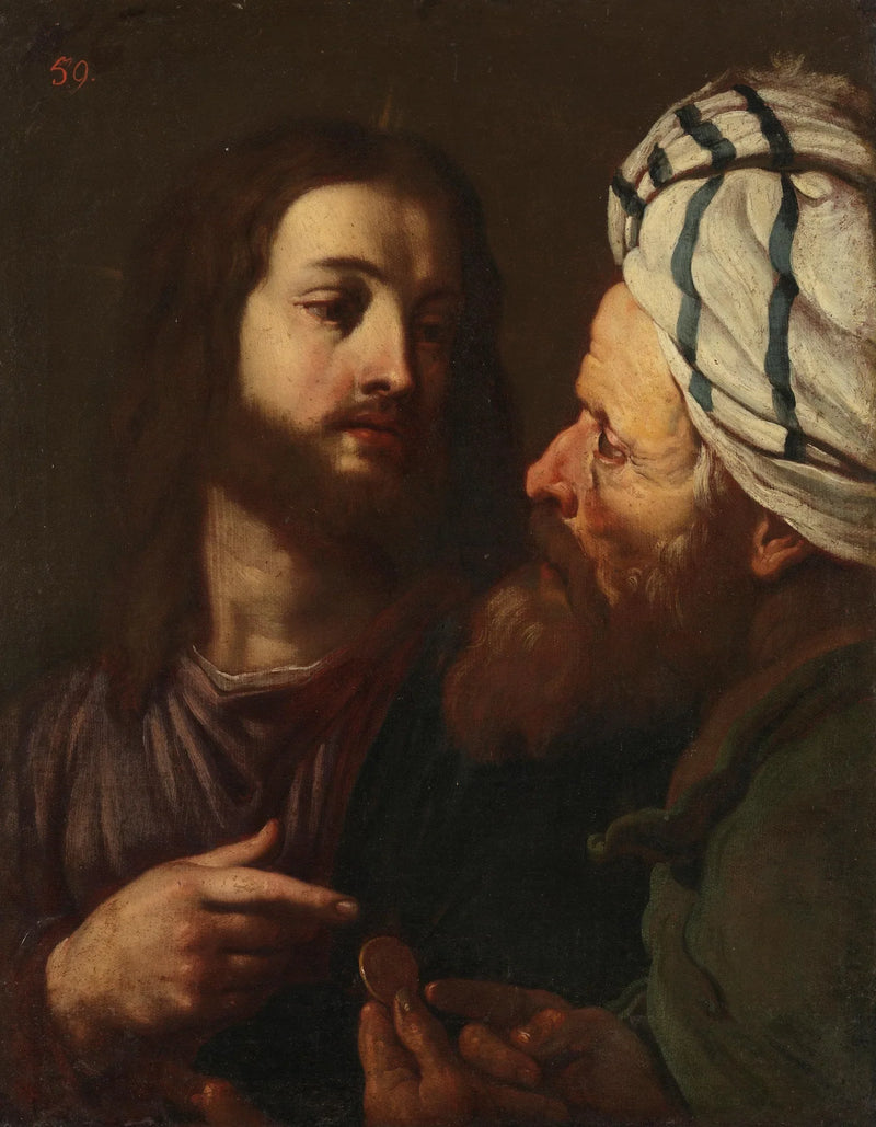 The Christ and the Moneylender - Guercino