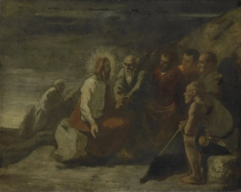 The Christ and His Disciples - Honoré Daumier