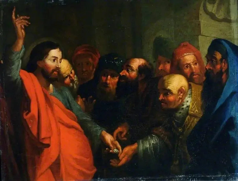 The Christ et le tribut monétaire - Peter Paul Rubens