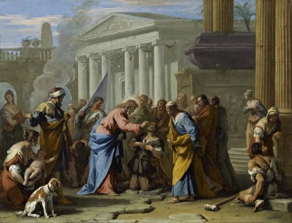 The Christ guérit l'aveugle - Sebastiano Ricci