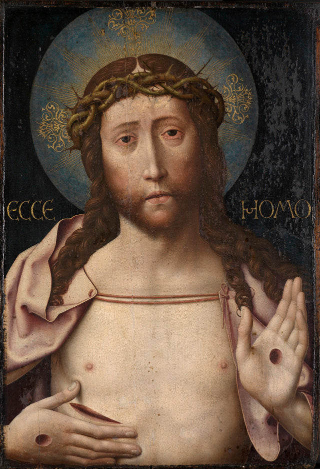 The Christ montrant ses plaies (John 20: 25-26) - Dirk Bouts