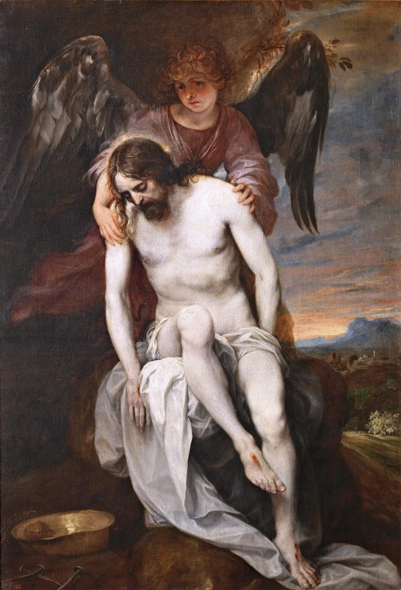 The Dead Christ carried by an Angel - Alonso Cano