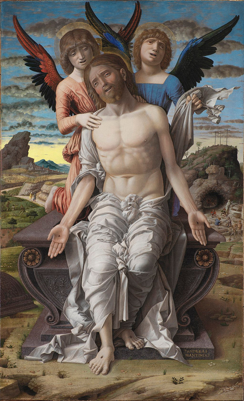 The Dead Christ Supported by Two Angels - Andrea Mantegna