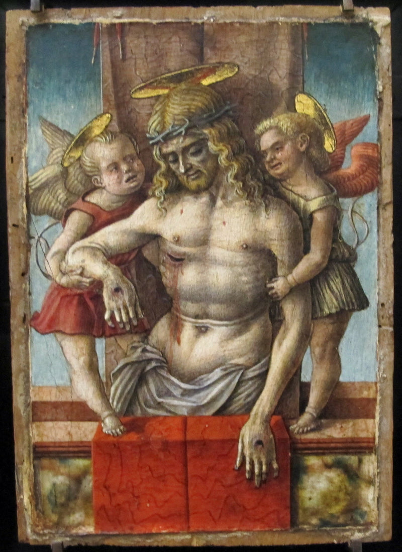 The Dead Christ Supported by Two Angels - Carlo Crivelli