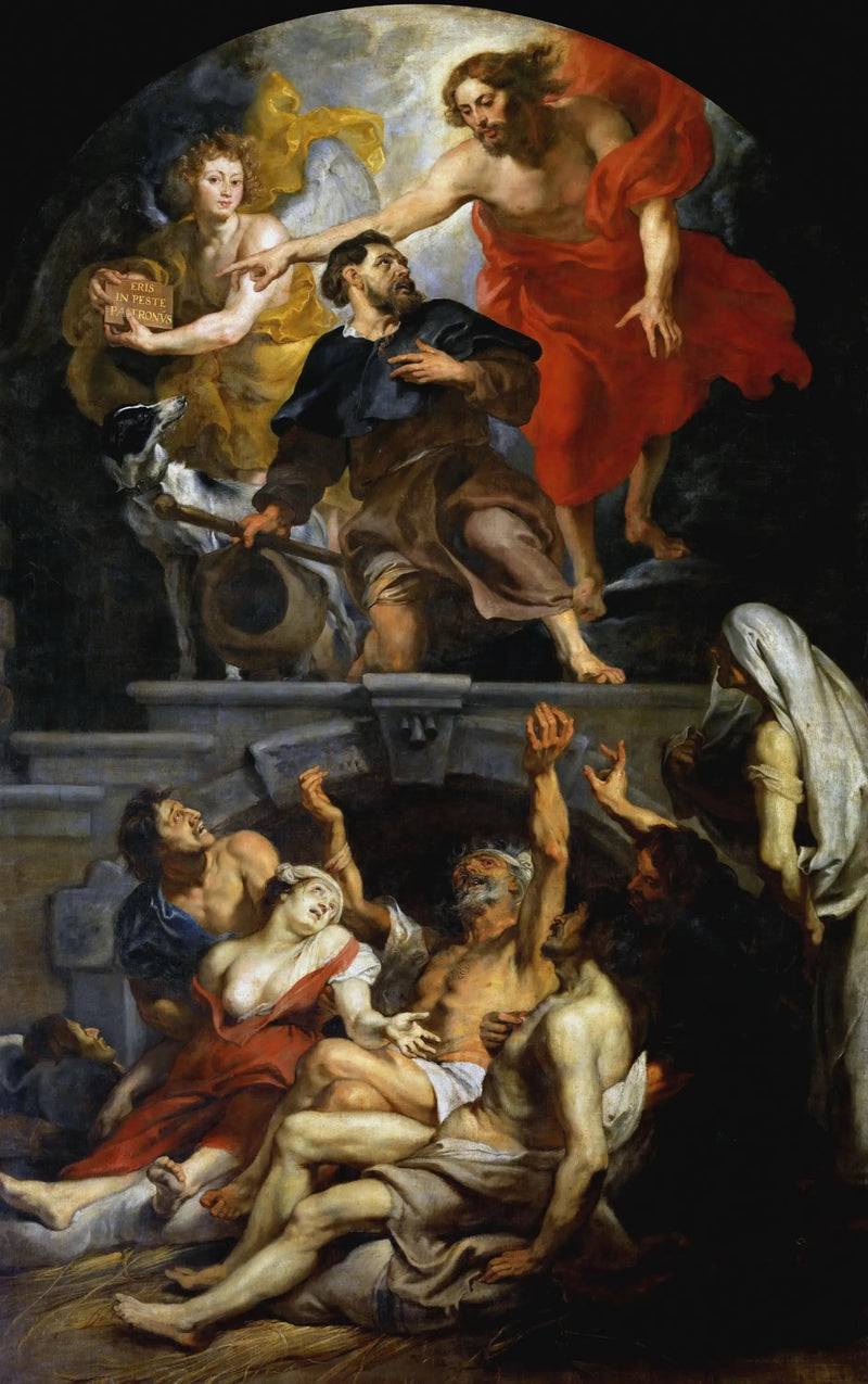 The Christ nomme saint Roch patron des pestiférés - Peter Paul Rubens