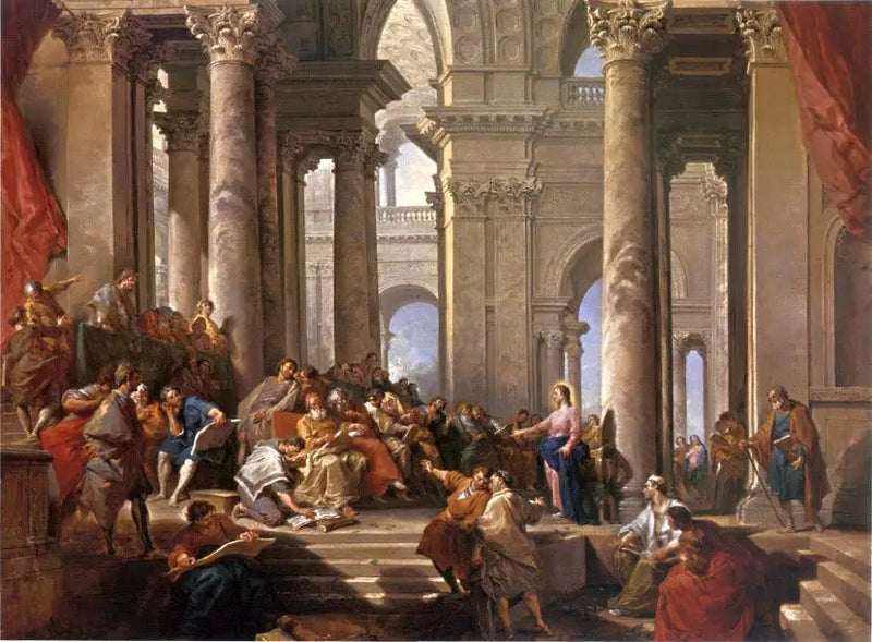 The Christ among the Doctors - Giovanni Paolo Panini