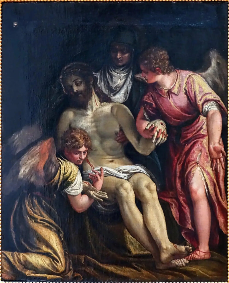 The Christ Pleuré par la Vierge et deux anges - Paul Véronèse