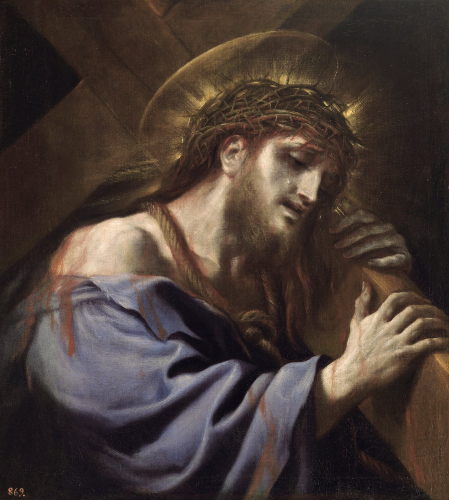 The Christ carrying the cross - Luca Giordano