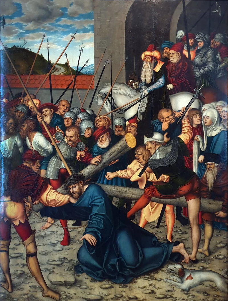 The Christ carrying the cross - Lucas Cranach the Elder