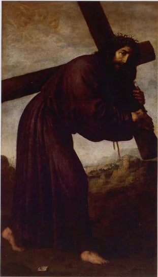 The Christ carrying his cross - Francisco de Zurbarán