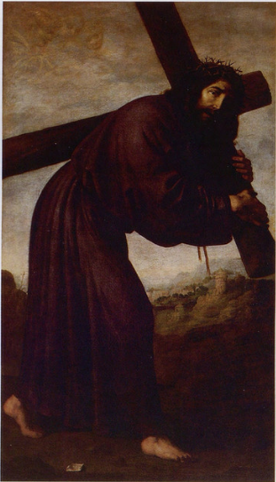 The Christ carrying his cross - Francisco de Zurbarán