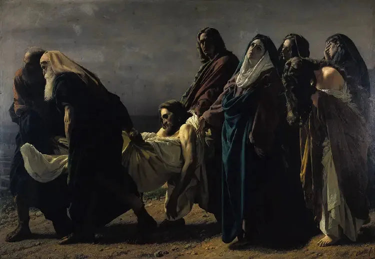 The Christ porté au tombeau - Antonio Ciseri