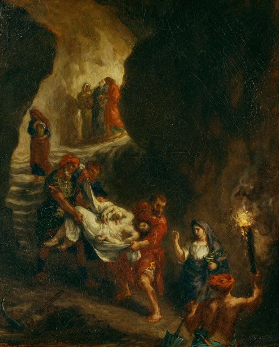 The Christ Laid in the Tomb - Eugène Delacroix
