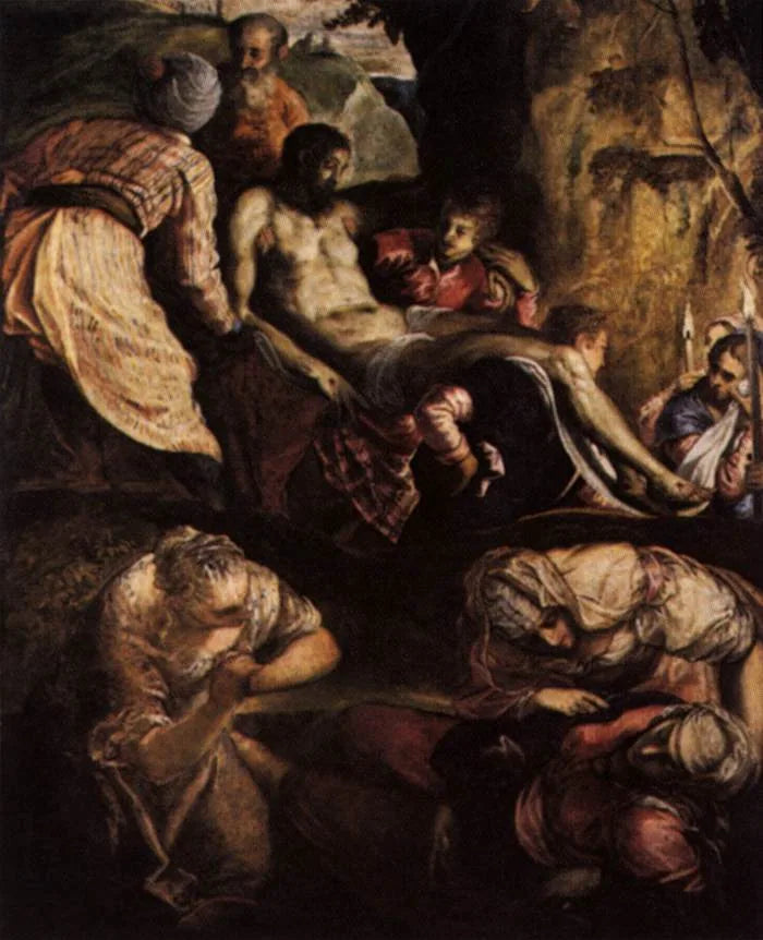 The Christ porté au tombeau - Jacopo Tintoretto
