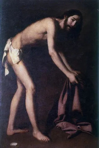 The Christ rassemble ses vêtements - Francisco de Zurbarán