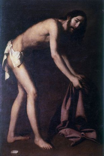 The Christ rassemble ses vêtements - Francisco de Zurbarán