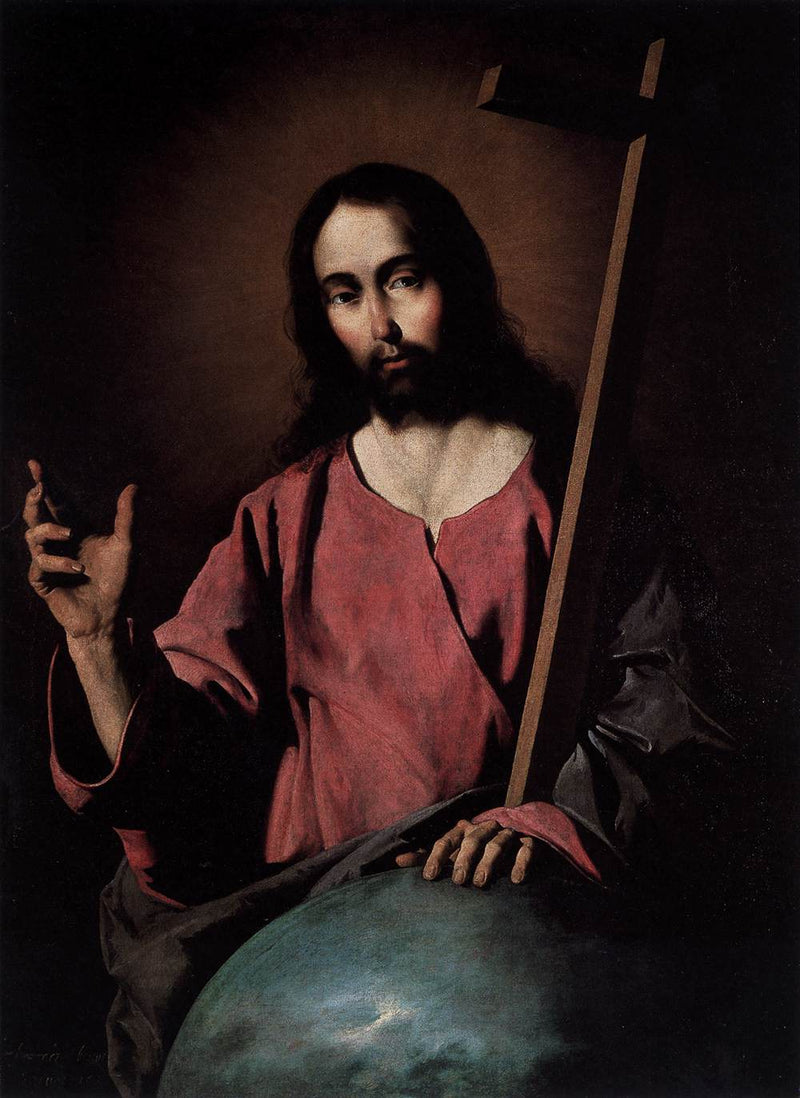 The Christ the Savior Blessing - Francisco de Zurbarán