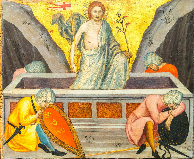 The Christ emerging from the tomb - Taddeo di Bartolo