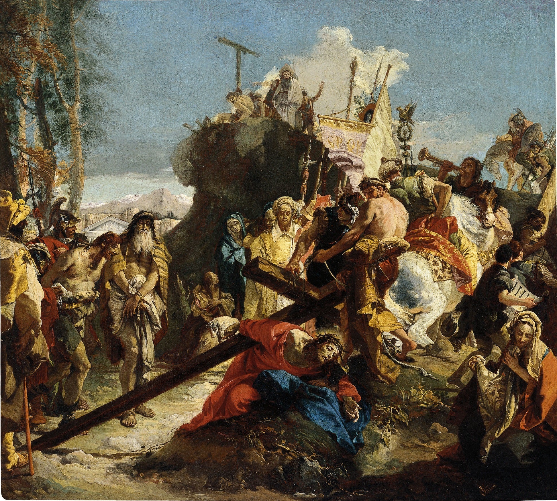 The Christ on the Calvary Road - Giovanni Battista Tiepolo
