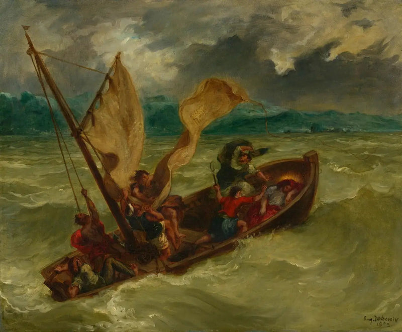 Christ on the Lake of Gennesaret - Eugène Delacroix