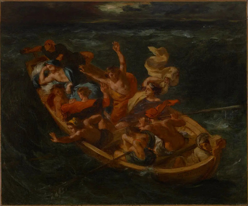 Christ on the Lake of Gennesaret - Eugène Delacroix