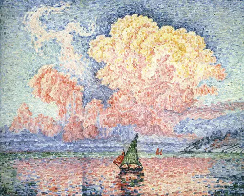 The Pink Sky, Antibes - Paul Signac