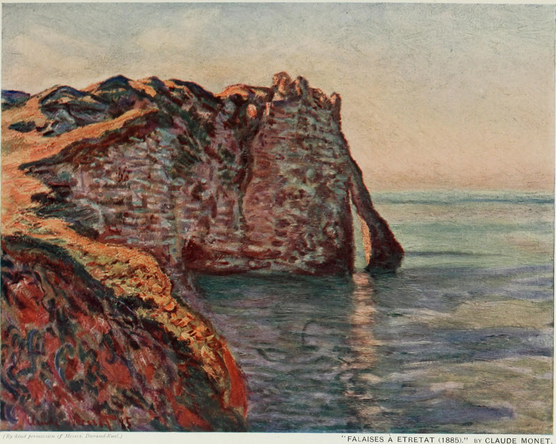 The Cliff and the Aval Door - Claude Monet