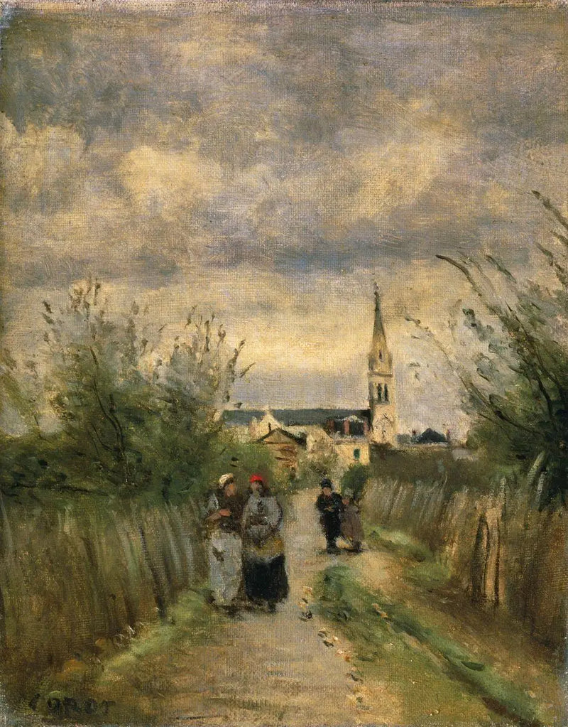 The Belfry of Argenteuil - Jean-Baptiste Camille Corot