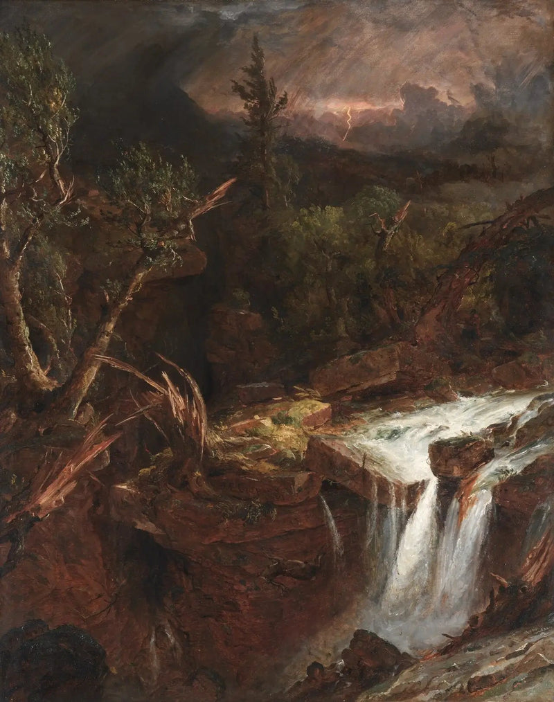 Clove - A Storm Scene in the Catskill Mountains - Jasper Francis Cropsey