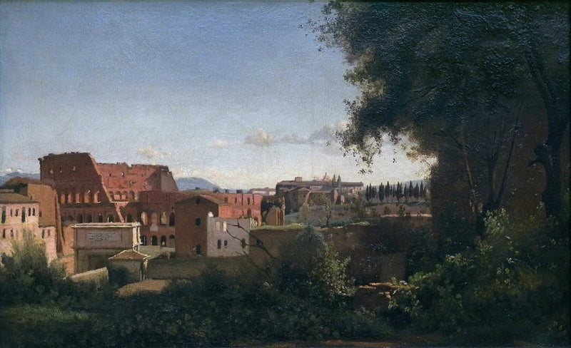 The Colosseum seen from the Farnese Gardens - Jean-Baptiste Camille Corot