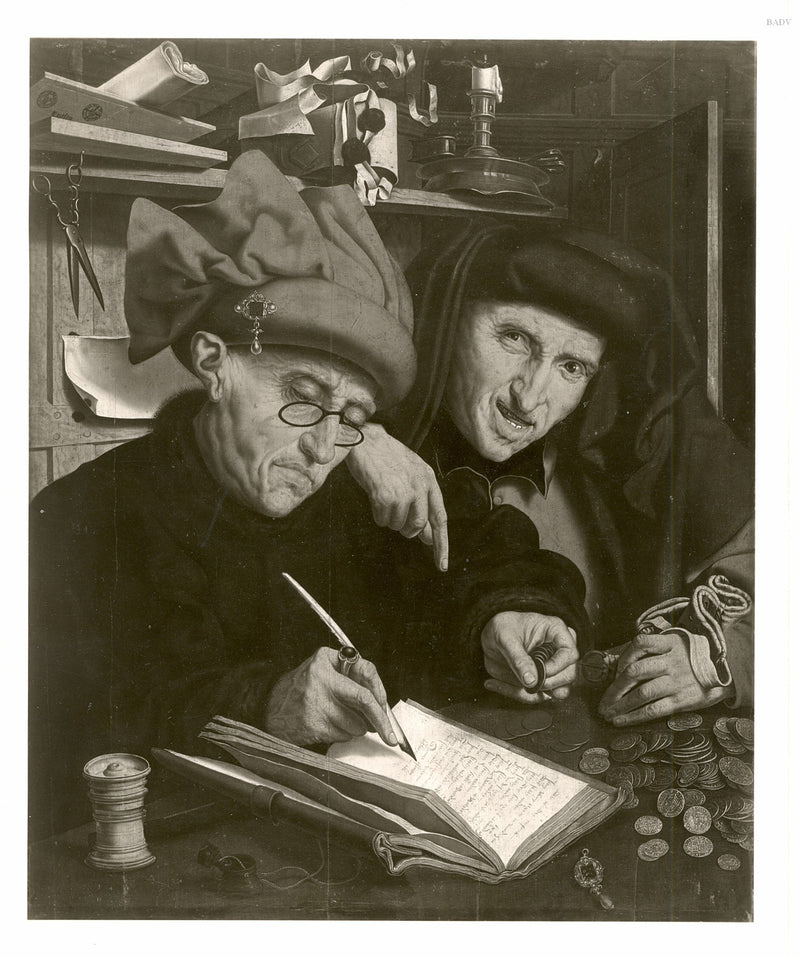 The Tax Collector and His Assistant - Marinus van Reymerswale